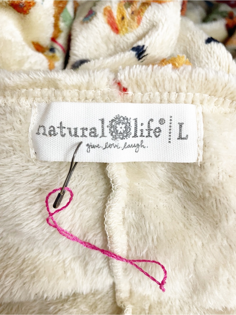 Natural Life Dog Park One Piece Pajamas Large Plush Fleece Dog Print Jumpsuit - Picture 12 of 15